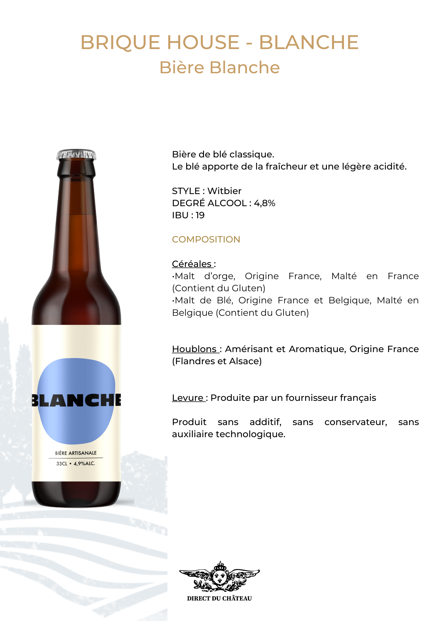 BLANCHE - Bière blanche
