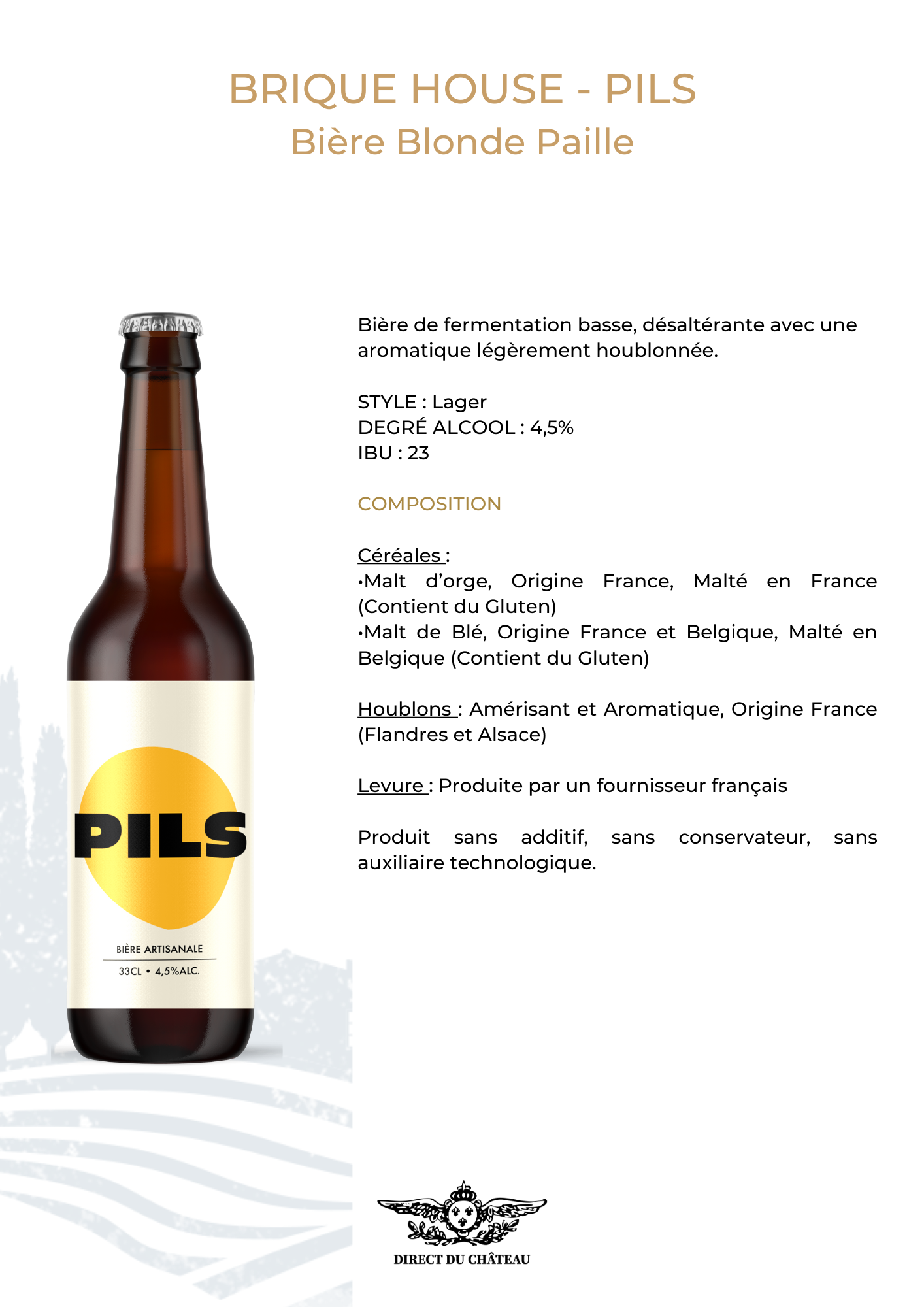 PILS - Bière blonde