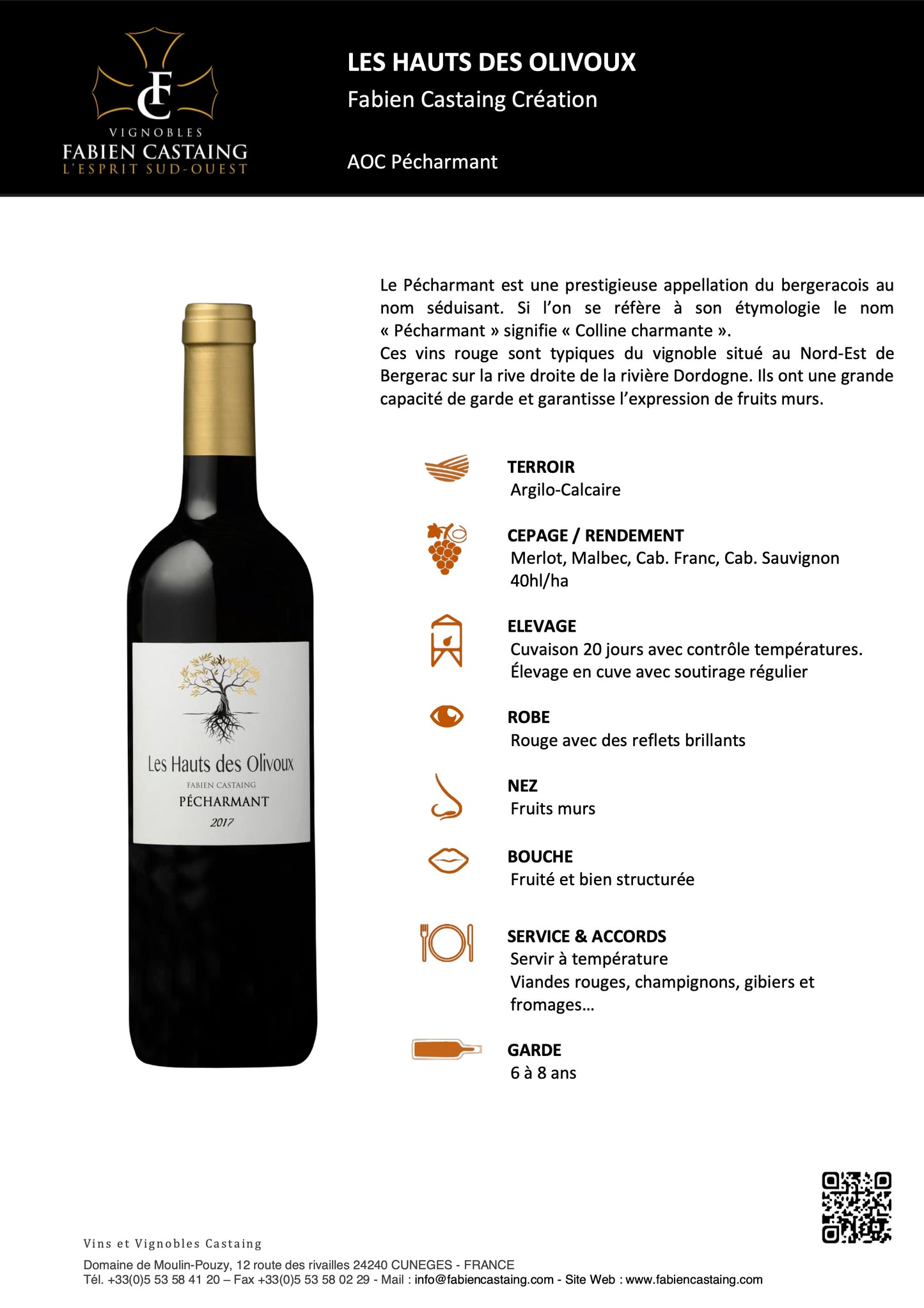Révélation de Moulin-Pouzy Pécharmant 2020 rouge