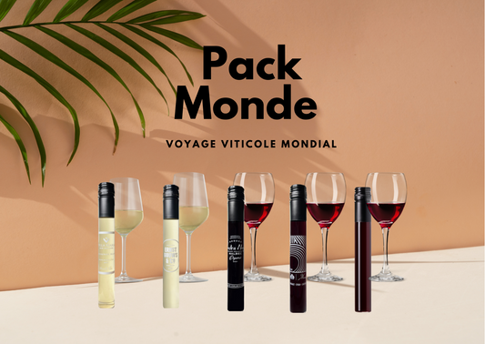 Pack Monde : "Voyage viticole mondial" (50 tubes)